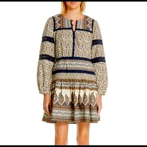 NEW Sea Contrast Binding Print Boho Dress 4